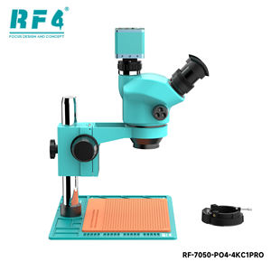 <span class=keywords><strong>Microscope</strong></span> trinoculaire RF4 7-50X RF-7050-PO4-4KC1PRO avec caméra HD 4K, éclairage LED 144, oculaire 10X/22mm, support d'affichage externe <span class=keywords><strong>PBC</strong></span> - Product Image 3