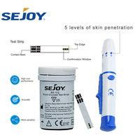 Sejoy Lecteur de Glycémie, Glycomètre, Appareil de Mesure de la Glycémie pour le Diabète
