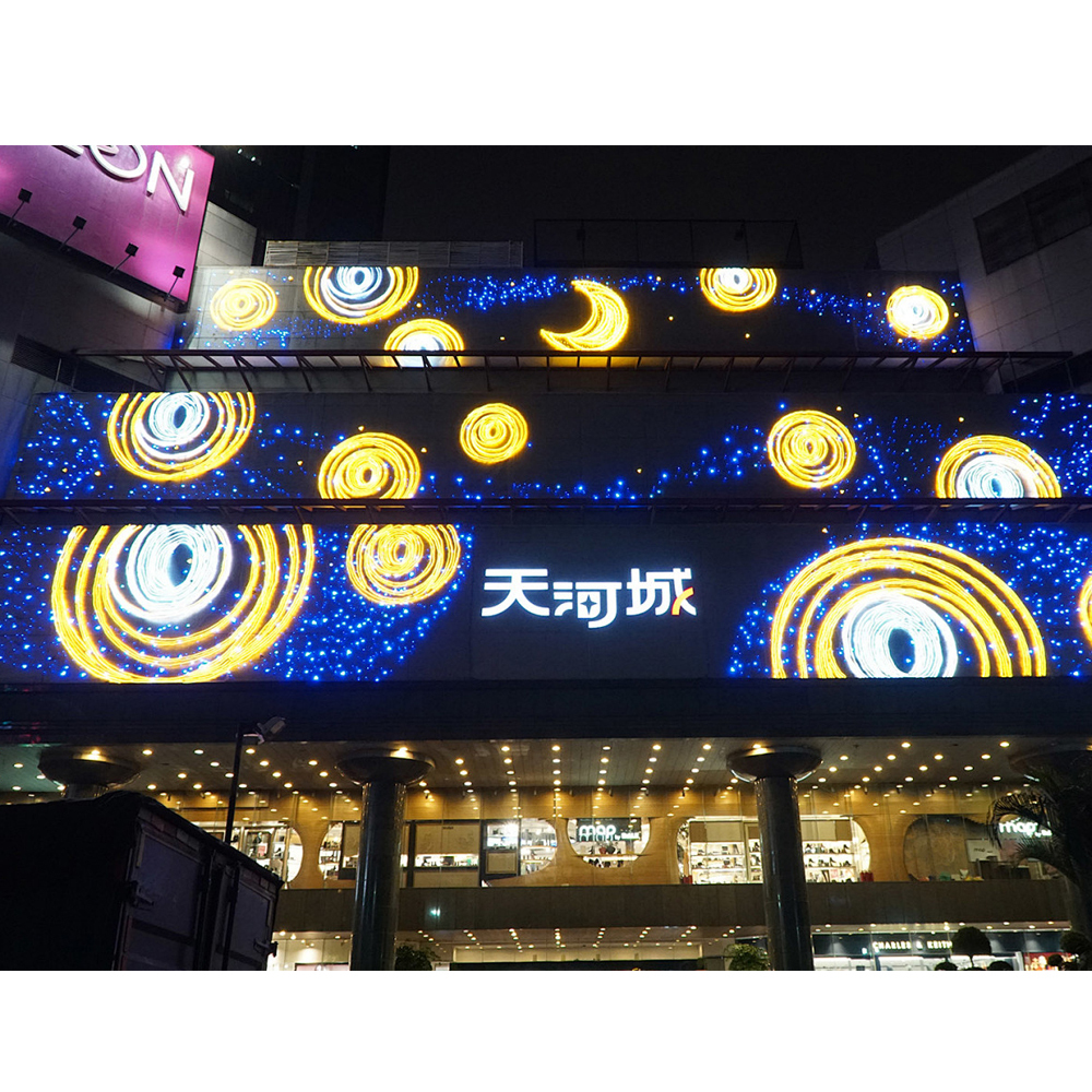 Small Pixel Pitch LED Screen Waterproof Outdoor LED Video Wall High Refresh LED Cabinet for Mall Exterior Advertising Promotion