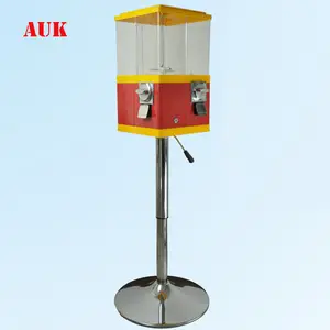 Factory price AUK candy gumball bouncy ball vending machine