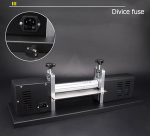 Machine pliante en cuir de pressage de rouleau réglable de vitesse de contrôle de température de sangle de sac à main d'atelier - Product Image 5