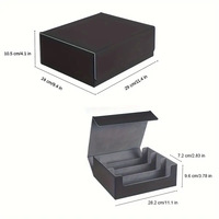 Boîte de rangement portable, durable et écologique pour cartes à collectionner, capacité 1800+, en cuir PU, coins carrés, boîte cadeau, étui Commander