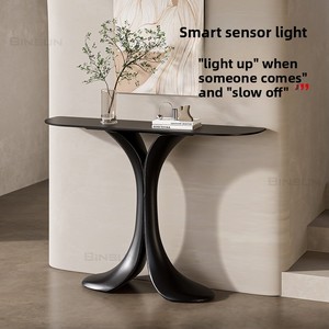 <span class=keywords><strong>Dolphin</strong></span> Table de <span class=keywords><strong>console</strong></span> design haut de gamme Dalle de roche de luxe Entrée Salon moderne Villa Couloir Table de roche de style rock - Product Image 1