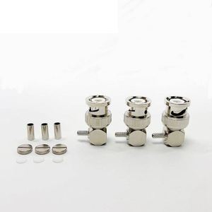 50ohm 75Ohm <span class=keywords><strong>RF</strong></span> đồng trục <span class=keywords><strong>BNC</strong></span> Nam cắm 90 độ góc bên phải khuỷu tay uốn kết nối cho rg316 RG174 rg178 rg179 lmr100 Cáp - Product Image 6