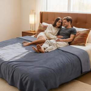 ผ้าห่มขนแกะนุ่มแบบกำหนดเอง ผ้าห่มสองด้านกันน้ำ 100% สำหรับผู้ใหญ่ - Product Image 4