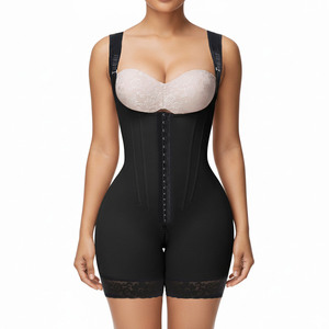 Wholesale Breathable Seamless Plus Size Medium Compression Hourglass Waist Trainer Bodysuit Lumbar Fajas Corset Tummy Control - Product Image 1
