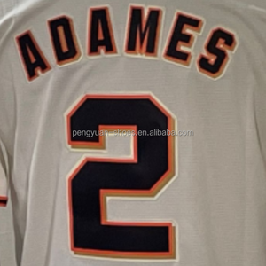 Pronto per la spedizione di Willy Adames a casa maglia da Baseball ricamata di qualità migliore - Product Image 1