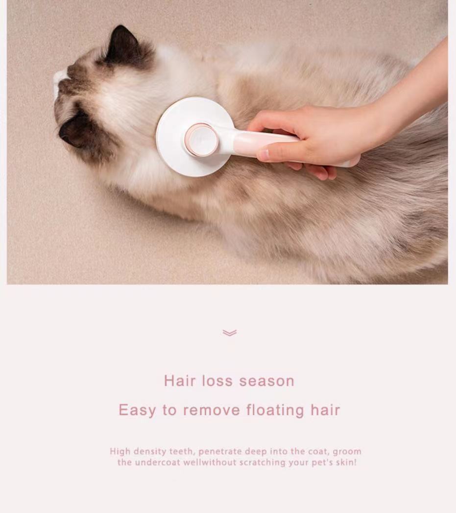 Wholesale Automatically Pet Dog Cat Grooming Brush Self Cleaning Remove Dog Hairs Pet Comb