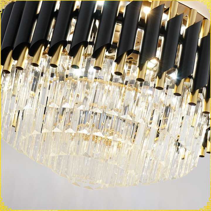 Indoor Modern LED Crystal Ceiling Fans 42inch Remote Control Chandelier Ceiling Fan Light