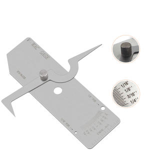 DEM WG016 स्टेनलेस स्टील वी-Wac एकल <span class=keywords><strong>Undercut</strong></span> प्रकार वेल्ड पण निरीक्षण शासकों वेल्डिंग गेज - Product Image 2