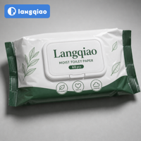 Papier toilette personnalisé Langqiao, fabricant OEM, vente en gros, biodégradable, en pâte de bois, doux, respectueux de la peau, en vrac