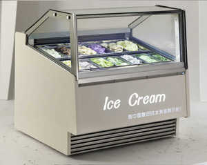 Thương mại kemer làm mát không khí thông gió tủ lạnh tủ điện nhiệt độ đơn Tủ đông kem hiển thị phong cách - Product Image 4