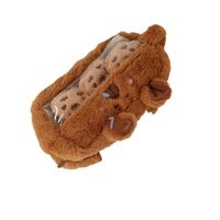 Sac à crayons Capybara mignon et kawaii de grande capacité, sac à crayons en peluche Capybara amusant et tendance, fournitures scolaires, cadeaux d'anniversaire