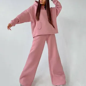 2023 Fall Winter Women Clothes Thick Track Suit For Women Set Custom Sweat Suits 2 Piece Sets Woman