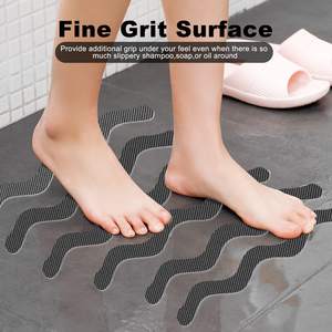 Xuri grigio antiscivolo adesivo da bagno impermeabile vasca da bagno nastro antiscivolo per piscina vasca da bagno pavimento scale - Product Image 2