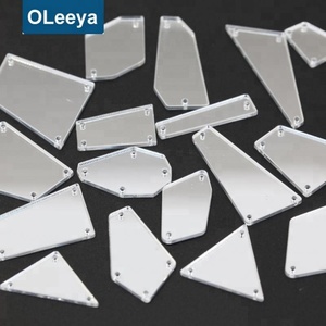 Nuevos Cristales Verdes para Coser, Gemas Acrílicas con Acabado de Espejo, Más de 37 Formas, Adhesivos Planos para Coser en Vestidos de Noche - Product Image 4