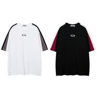 Kaos Olahraga Musim Panas Gaya Amerika Trendy untuk Pria Wanita Desain Asli Pola Karakter Lengan Pendek 100% Katun