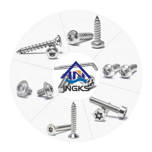 Ingks Vít Torx Sáu Chấu Đầu Phẳng Nắp Nút Inox SS304 SS316 Vít Torx Bảo Mật Ren Máy Khoan Ren - Product Image 2