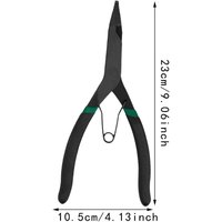Jeu de pinces à circlips professionnel 4 pièces, robustes, pour circlips internes et externes, avec mâchoires droites et courbées, pour l'automobile