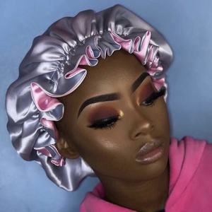 <span class=keywords><strong>Cuffia</strong></span> per <span class=keywords><strong>Capelli</strong></span> in <span class=keywords><strong>Seta</strong></span> Mamma e Figlia, Reversibile, Morbida in Raso, Cappello da Notte con Logo Personalizzato - Product Image 6