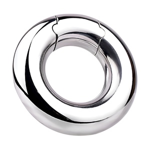 Anillo para Pene de Metal FRRK, Anillo para Pene Grueso y Pesado para Hombres, Retrasa la Eyaculación, Estirador de Escroto, Juguetes Sexuales para Parejas - Product Image 1