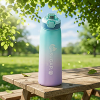 Bouteille à boire directement en Tritan+PP, étanche et anti-poussière, résistante au lave-vaisselle, pour adultes, camping, sports de plein air, bibliothèque