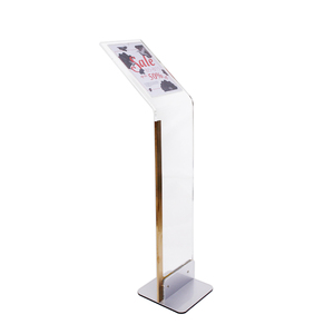 Tầng Thường Vụ Acrylic A3 A4 Hiển Thị Áp Phích Chủ Đứng Rack Hiển Thị Cho Khách Sạn 4 4S Xe Cửa Hàng Triển Lãm Hiển Thị Chi Nhánh Chain <span class=keywords><strong>Pop</strong></span> - Product Image 4