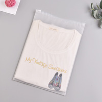 Sac d'emballage en plastique avec fermeture éclair givrée en tissu CPE épais et logo personnalisé pour veste, manteau, pull, sweat à capuche et autres vêtements