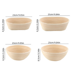 Cestino per <span class=keywords><strong>Lievitazione</strong></span> del <span class=keywords><strong>Pane</strong></span> in Rattan, Cesto per <span class=keywords><strong>Lievitazione</strong></span> del <span class=keywords><strong>Pane</strong></span> Vietnamita per Cucina - Product Image 2