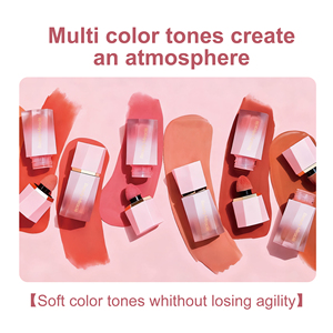 Usine de cosmétiques Blush liquide de jus à double usage personnalisé Cosmétiques naturels Blush visage sans marque longue durée - Product Image 2