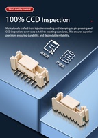 Conector vertical SMT de paso de 2.0 mm HY, equivalente al Yeonho SMH200 20037WR-HNN, conector de bloqueo de 2-16 pines para conexión de cable a placa.