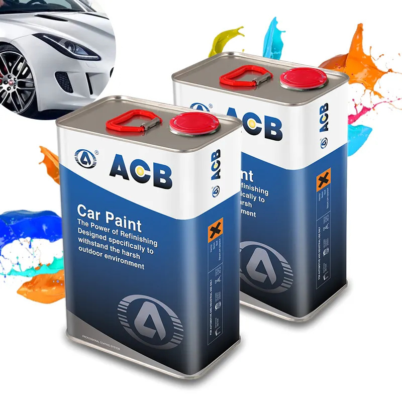 ACB Marca Car Paint Fabricante Automotivo Spray Acrílico Tinta Alta Sólida 2K Topcoat Car Refinish Paint