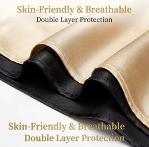 Cuffia in Raso Reversibile con Logo Personalizzato, Doppio Strato, Elastico Regolabile, per Capelli, Treccine e Riccioli da Donna - Product Image 3