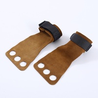 Ceinture de traction en cuir de vachette personnalisée pour fitness, haltérophilie, musculation, protection des paumes, universelle, vente en gros, poignée de gymnastique