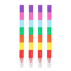 Bloques de Construcción Multisección de 12 Colores, Crayones, Arte Estudiantil, Pasteles al Óleo, Pintura, Dibujo, Crayones, Plástico, Crayones de Colores - Product Image 4