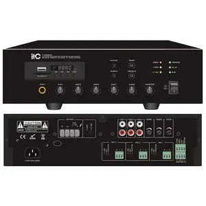 Desktop mini constant voltage digital power amplifier Digital Mixer Amplifier with MP3/Tuner/Bluetooth (Phoenix Mic Input)