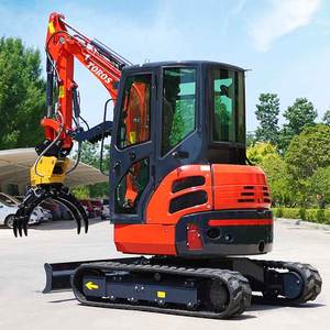 Agente de reclutamiento 3500kg Nueva excavadora sobre orugas Mini excavadora multifuncional para uso doméstico Mini excavadora pequeña embolsadora - Product Image 3