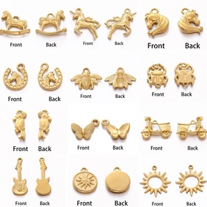 Chaud En Acier Inoxydable Chanceux Fer À Cheval Abeille Papillon Charmes Soleil Guitare Pendentif pour Collier Bracelet Boucle D'oreille Fabrication De Bijoux Trouver - Product Image 3