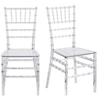 Chaises en plastique transparent durable, écologiques, imperméables, design moderne, pour événements, fêtes, mariages, hôtels, utilisation intérieure et extérieure, vente en gros