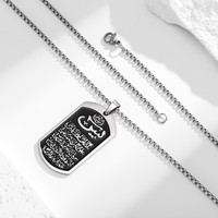 Pendentif arabe personnalisé en alliage d'acier inoxydable, bijoux religieux islamiques pour hommes, cadeau musulman, 21 ans d'expérience en fabrication