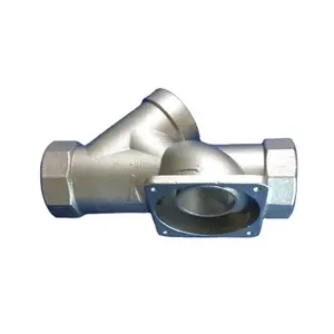 OEM ODM ISO9001 Factory High Precision Casting Stainless Steel 304 316 Y Pipe Fitting