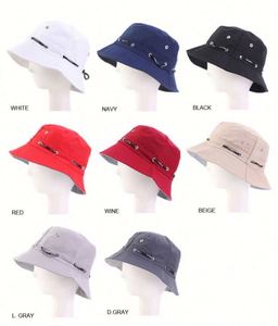 หมวกบักเก็ตผ้าฝ้ายซักได้สำหรับเดินทางไปเที่ยวทะเลฤดูร้อนแบบพับเก็บได้สำหรับทุกเพศ ขายส่ง - Product Image 3