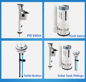 Boutons de <span class=keywords><strong>chasse</strong></span> <span class=keywords><strong>d</strong></span>'<span class=keywords><strong>eau</strong></span> double pour toilettes de salle de bain, pièces de rechange pour réservoir <span class=keywords><strong>d</strong></span>'<span class=keywords><strong>eau</strong></span>, installation facile - Product Image 6