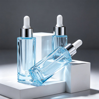 Flacon carré vide haut de gamme pour huiles essentielles, sérums et soins de la peau, 15ml 30ml 50ml, emballage cosmétique, flacon diffuseur, utilisation pour faux cils