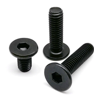 Vis à tête hexagonale ultra-mince en acier inoxydable noir M2 M2.5 M3 M4 M5 M6, vis à tête plate ultra-mince à six pans creux