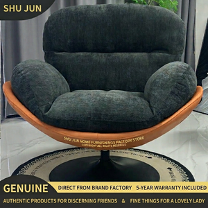 Fauteuil de loisirs nordique pivotant en <span class=keywords><strong>tissu</strong></span> capitonné, style <span class=keywords><strong>scandinave</strong></span>, pour hôtel, maison, bureau, appartement, salon - Product Image 6