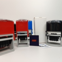 Gravure laser professionnelle personnalisée Sellos Timbres à date automatique Tampons en caoutchouc personnalisés pour timbres de bureau à date auto-encreurs
