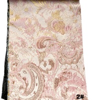 Tissu jacquard tissé en fil teint métallique poly nylon 149 g/m² pour robe / jupe / chemisier