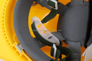 Casco de Seguridad Circular Reflectante Rojo con Certificación WELTA CE EN397 ANSI Z89.1, ABS, 420g, con 6 Puntos de Suspensión WHC1 - Product Image 4