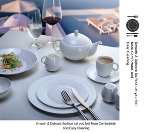Đĩa Và Đĩa Sử Dụng Hàng Ngày Cho Nhà Hàng Đám Cưới Khách Sạn Bộ Đồ Ăn Có Tay Cầm Bằng Gốm Sứ - Product Image 2